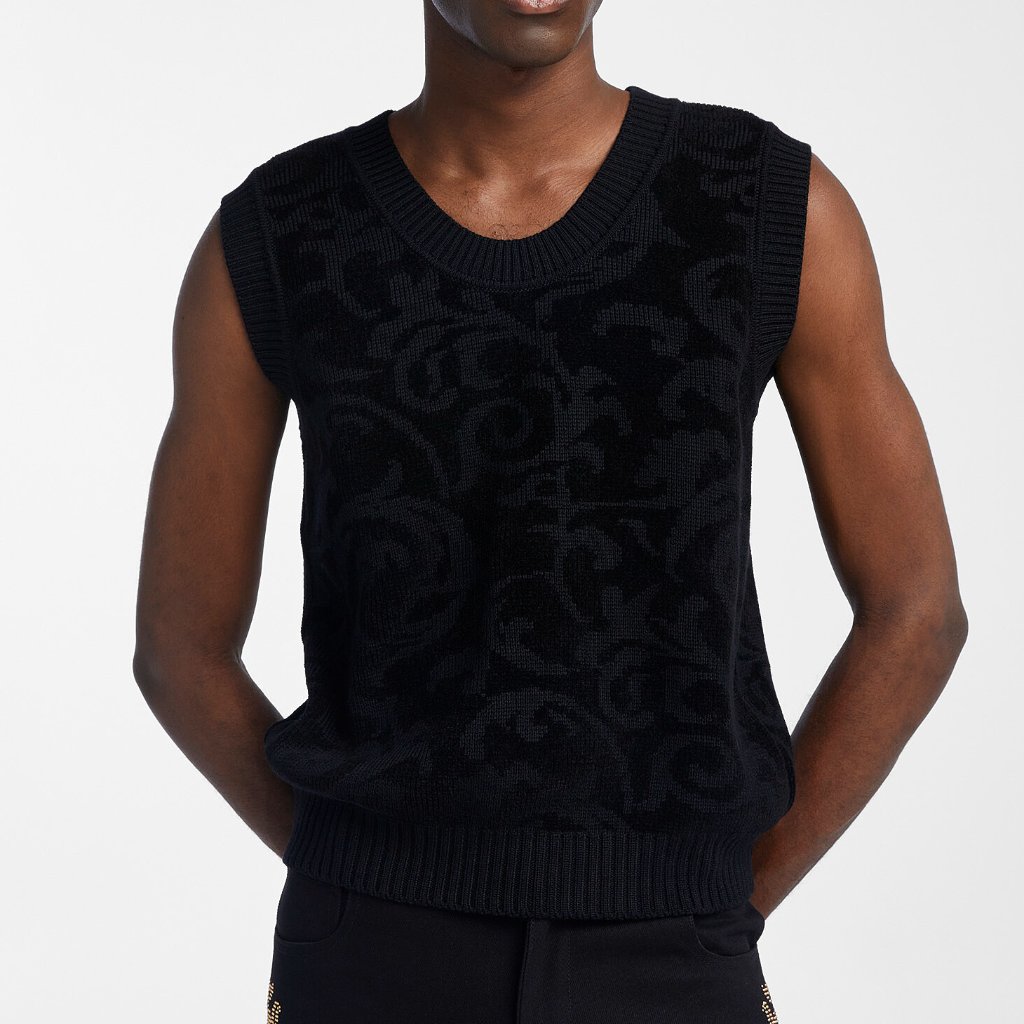 Bnwt Aw24 Ernest W. Baker Jacquard Chenille Sweater Vest M